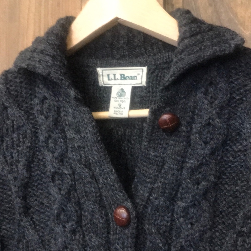 LL Bean chunky button up sweater